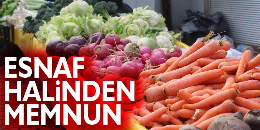 Cuma Pazarında Esnaf Halinden Memnun