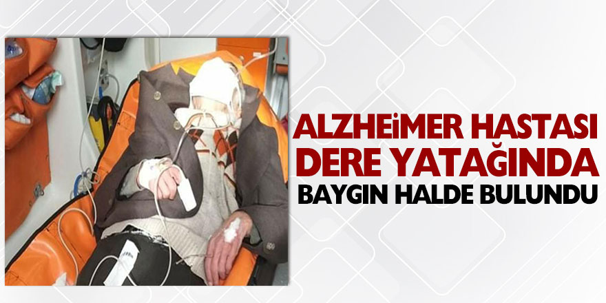 Samsun'da kaybolan Alzheimer hastası dere yatağında baygın halde bulundu