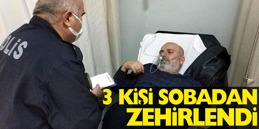 Samsun'da 3 kişi sobadan sızan karbonmonoksit gazından zehirlendi