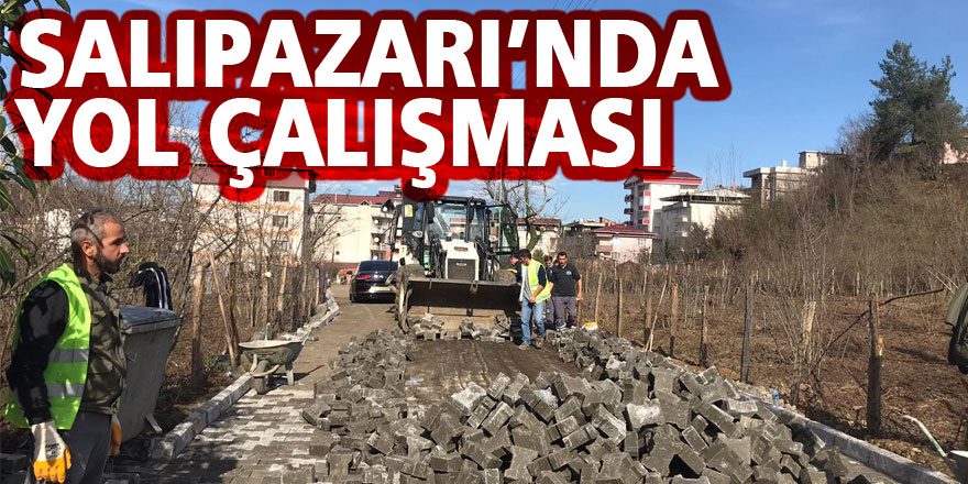 SALIPAZARI’NDA YOL ÇALIŞMASI