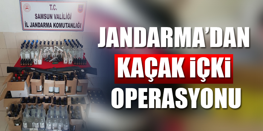 Jandarma’dan Kaçak İçki Operasyonu