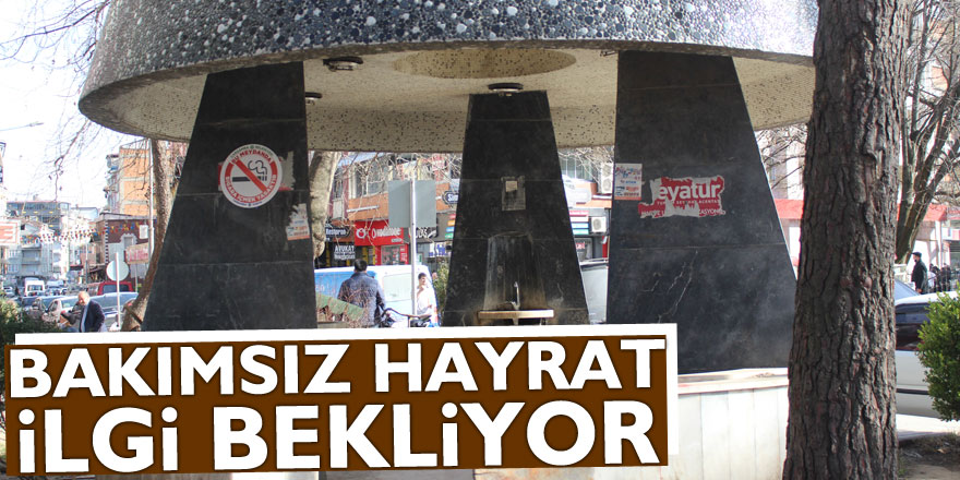 Bakımsız hayrat ilgi bekliyor