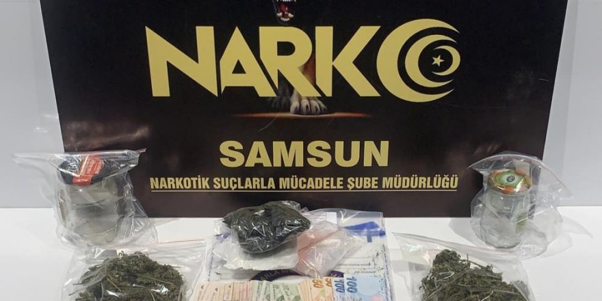 Samsun'da 2 kişi uyuşturucu ticaretinden gözaltında