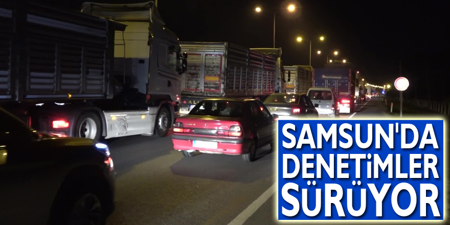 Samsun'da denetimler sürüyor