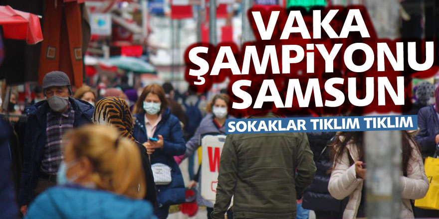 Vaka şampiyonu Samsun’da sokaklarda dikkat çeken kalabalık