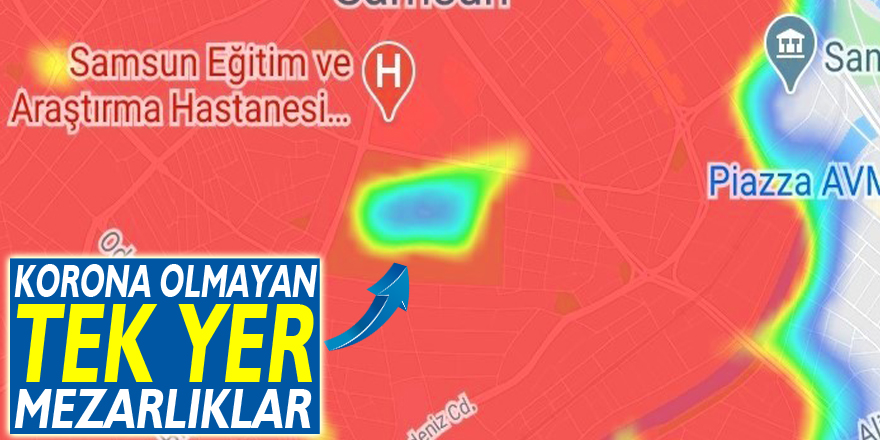 Samsun'da korona olmayan tek yer mezarlıklar