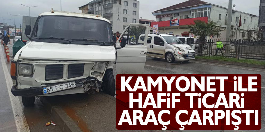 Kamyonet ile hafif ticari araç çarpıştı: 1 yaralı