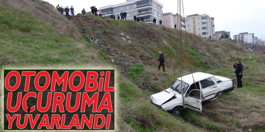 Samsun'da otomobil uçuruma yuvarlandı: 2 yaralı