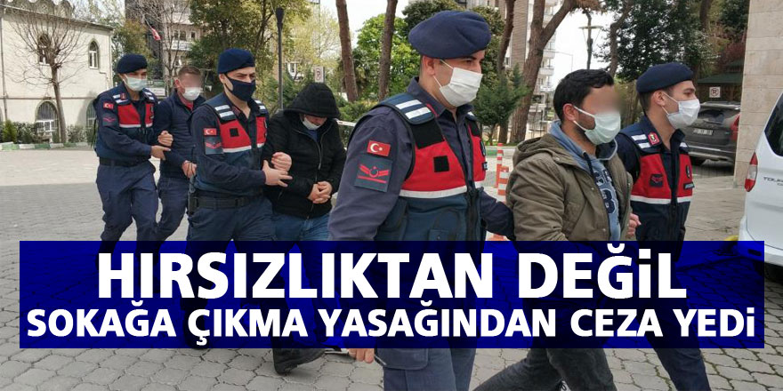 Hırsızlık suçundan serbest, sokağa çıkma kısıtlamasından 10 bin lira ceza