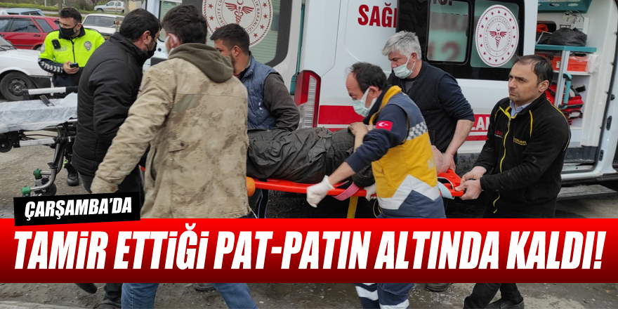 Tamir ettiği pat-patın altında kaldı!