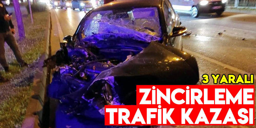 Samsun'da zincirleme trafik kazası: 3 yaralı