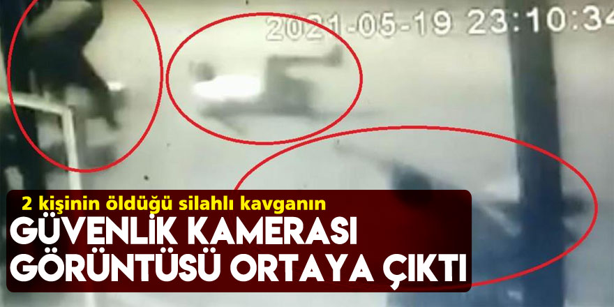 Samsun'daki 2 kişinin öldüğü silahlı kavganın güvenlik kamerası görüntüsü ortaya çıktı