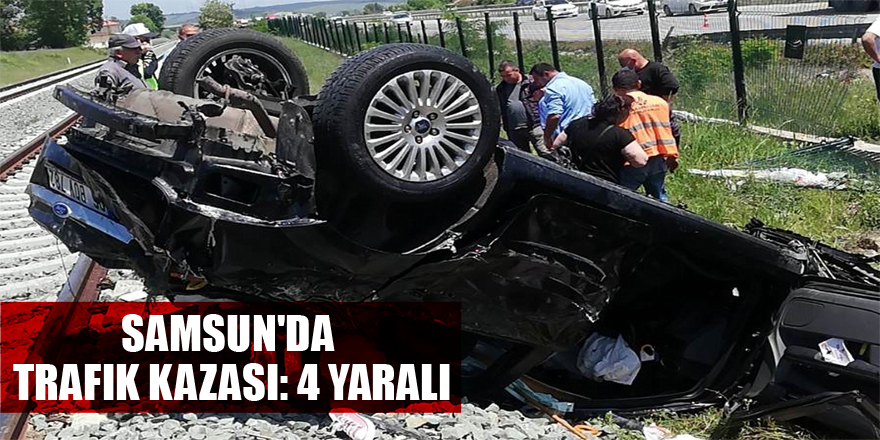 Samsun'da trafik kazası: 4 yaralı