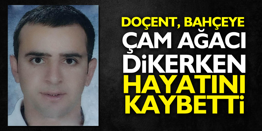 Doçent, bahçeye çam ağacı dikerken hayatını kaybetti