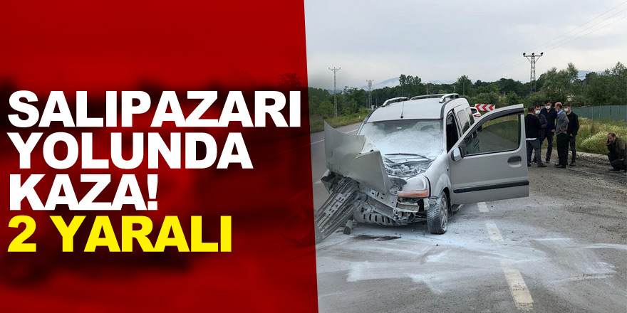 SALIPAZARI YOLUNDA KAZA! 2 YARALI