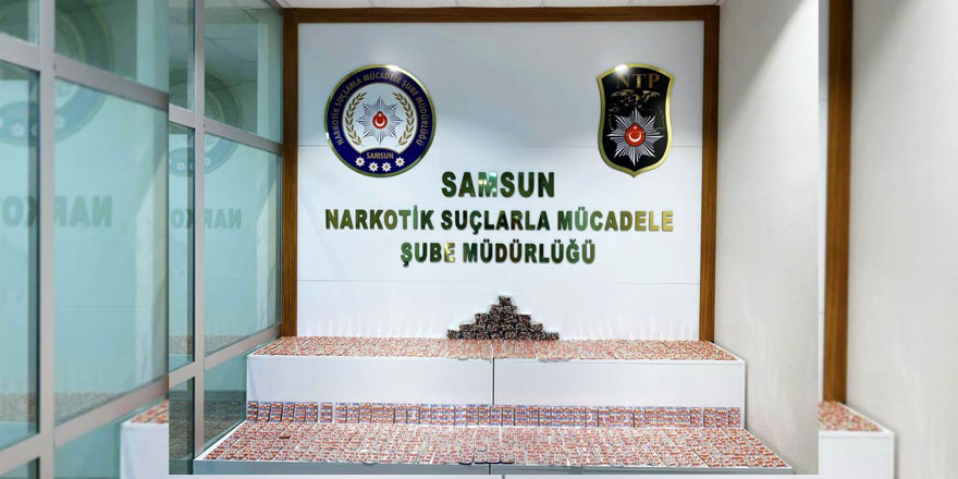 Samsun'da 7 bin 756 adet uyuşturucu hap ele geçti: 1 gözaltı