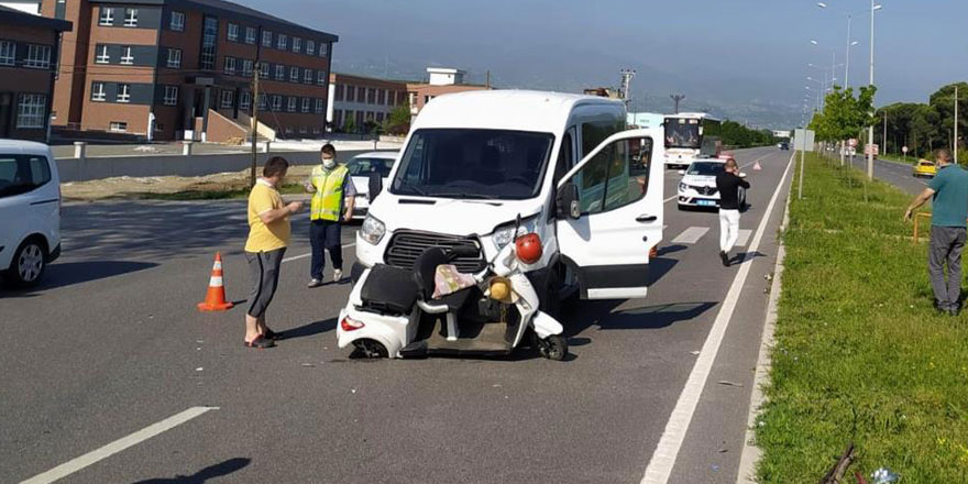 Samsun'da trafik kazası: 1 yaralı