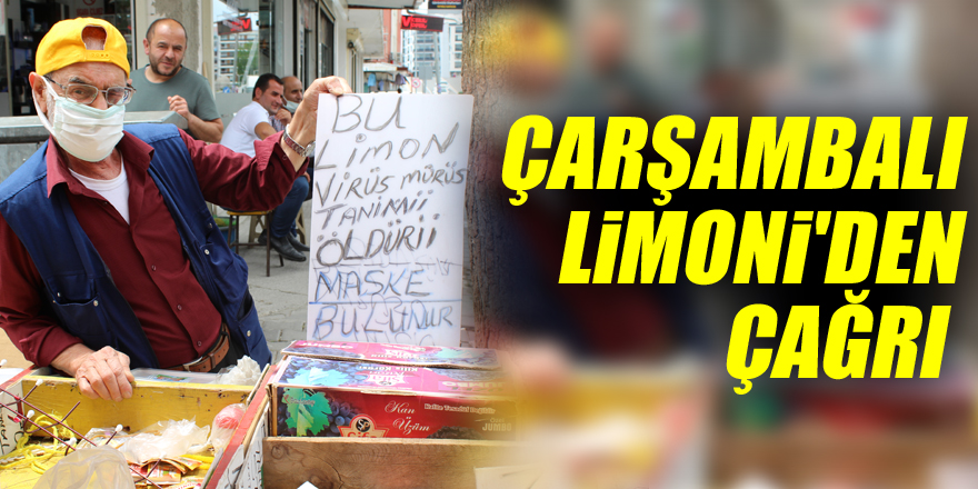 ÇARŞAMBALI LİMONİ'DEN ÇAĞRI