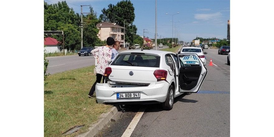 Samsun'da trafik kazası: 2 yaralı