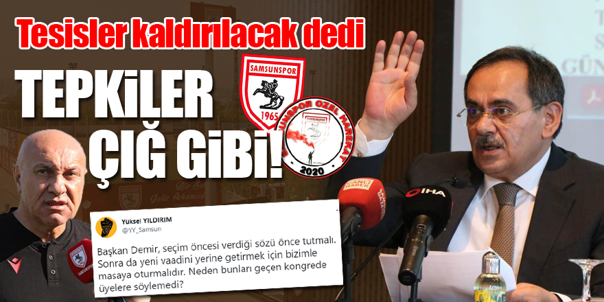 Tesisler kaldırılacak dedi, Tepkiler Çığ gibi büyüdü! 