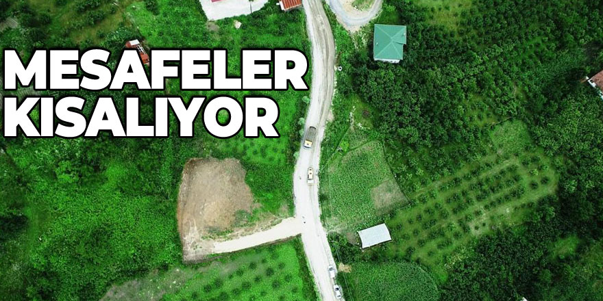 Samsun Büyükşehir Belediyesi yolları yapıyor mesafeler kısalıyor