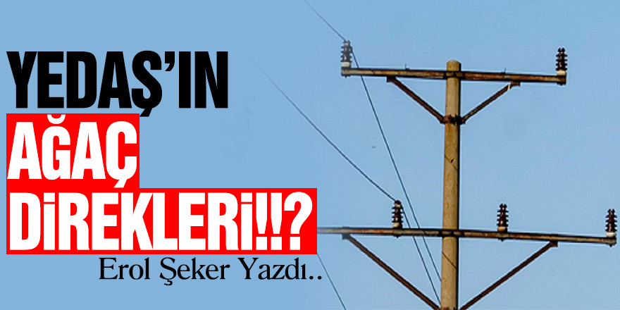 YEDAŞ’IN AĞAÇ DİREKLERİ!!?