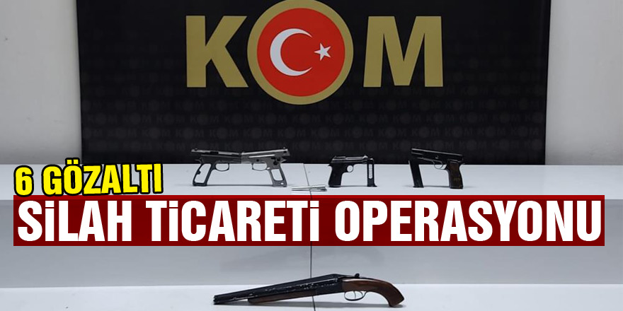 Samsun'da silah ticareti operasyonu: 6 gözaltı