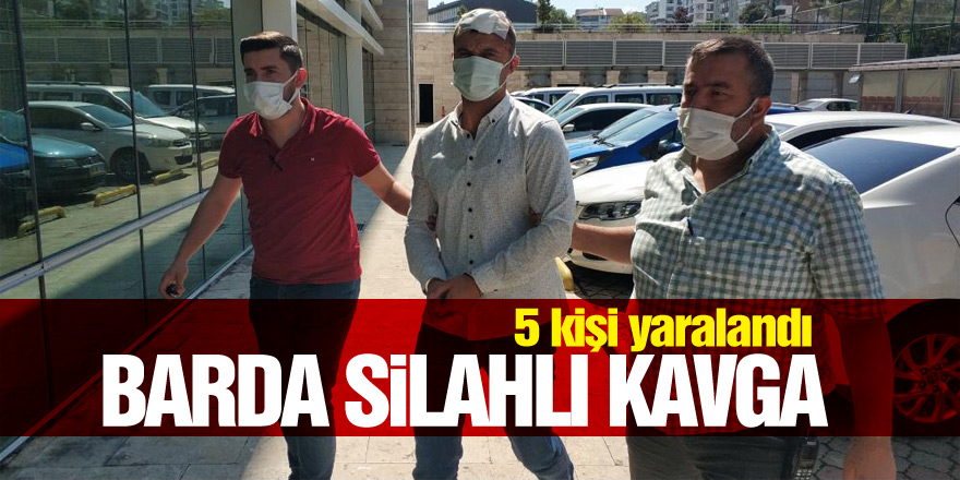 Samsun'da barda silahlı kavgada 5 kişi yaralandı