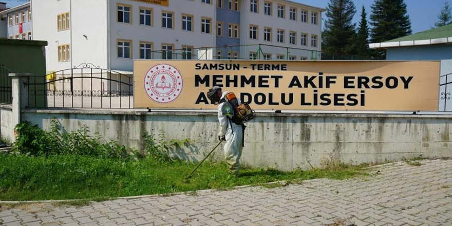 Terme Belediyesi’nden okullarda yüz yüze eğitim hazırlığı   