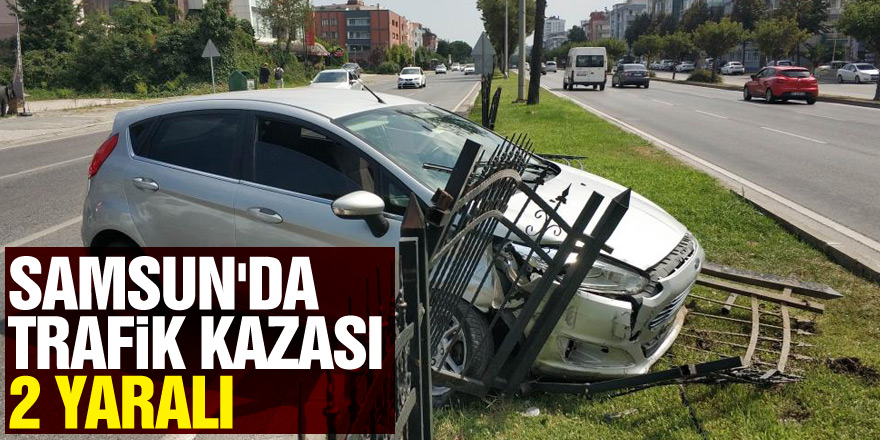 Samsun'da trafik kazası: 2 yaralı