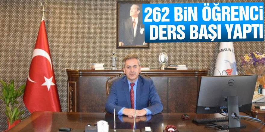 Samsun'da 262 bin öğrenci ders başı yaptı