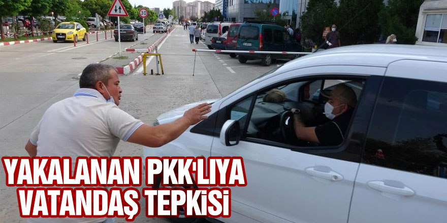 Samsun'da yakalanan PKK'lıya vatandaş tepkisi