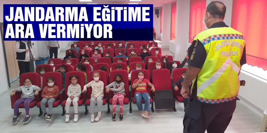 JANDARMA EĞİTİME ARA VERMİYOR