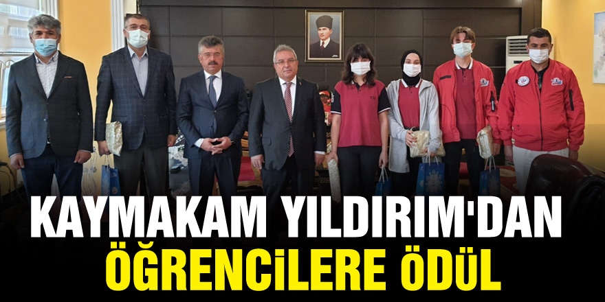 KAYMAKAM YILDIRIM'DAN ÖĞRENCİLERE ÖDÜL