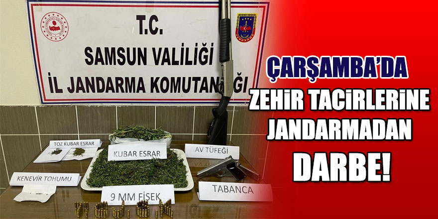 Zehir tacirlerine jandarmadan darbe!