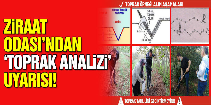 Ziraat Odası’ndan ‘Toprak Analizi’ Uyarısı!