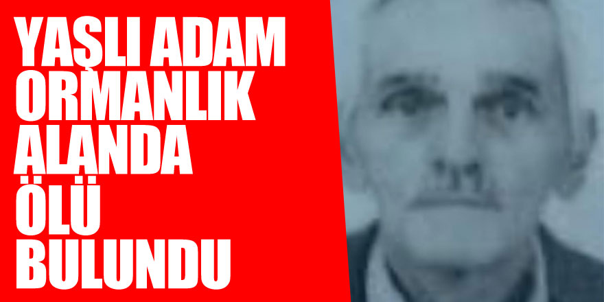 Yaşlı adam ormanlık alanda ölü bulundu