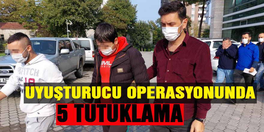 Samsun'da sokak satıcılarına uyuşturucu operasyonda 5 tutuklama