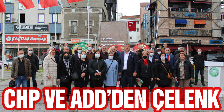 CHP ve ADD’den çelenk