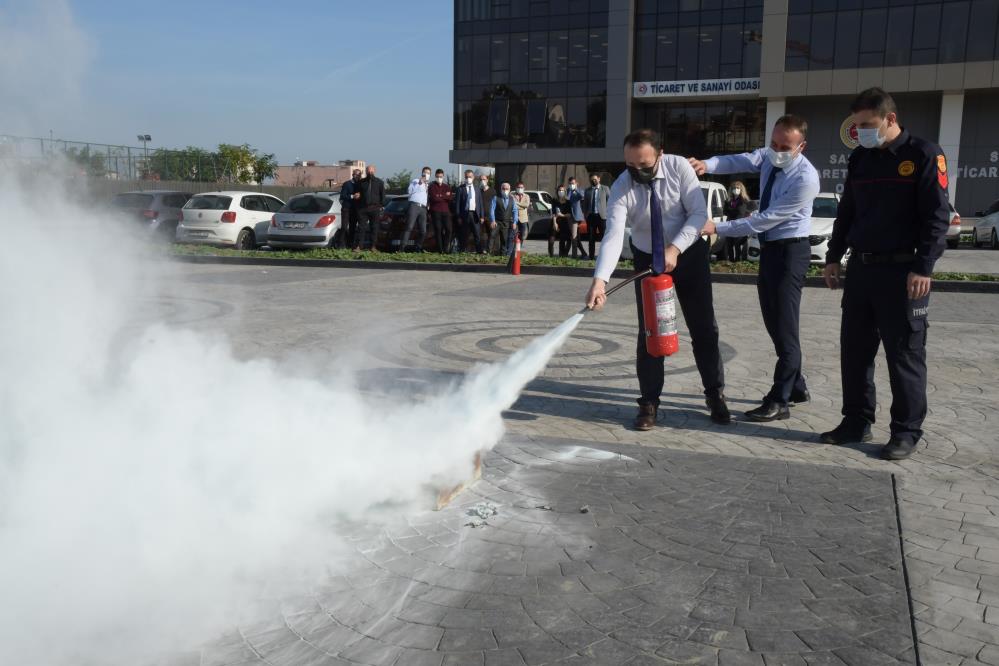 Samsun TSO personeline ‘yangın’ eğitimi