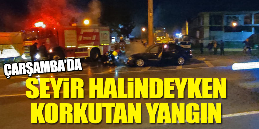 Seyir halindeyken korkutan yangın