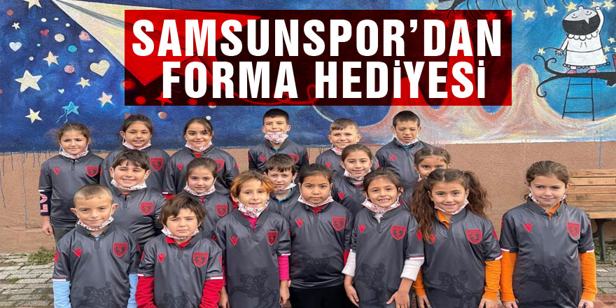 Samsunspor’dan 81 ildeki köy okullarına forma hediyesi
