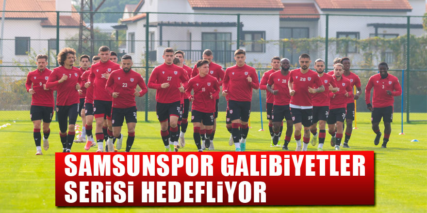 Samsunspor galibiyetler serisi hedefliyor