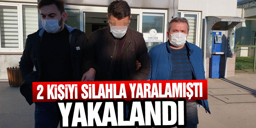 Samsun'da 2 kişiyi silahla yaralayan şahıs yakalandı