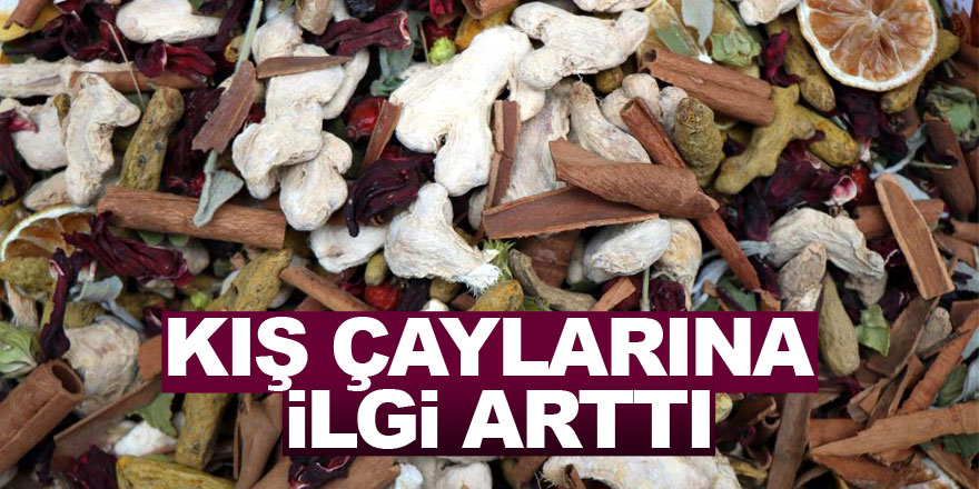 Kış çaylarına ilgi arttı