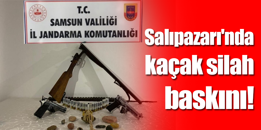 Salıpazarı'nda kaçak silah baskını!