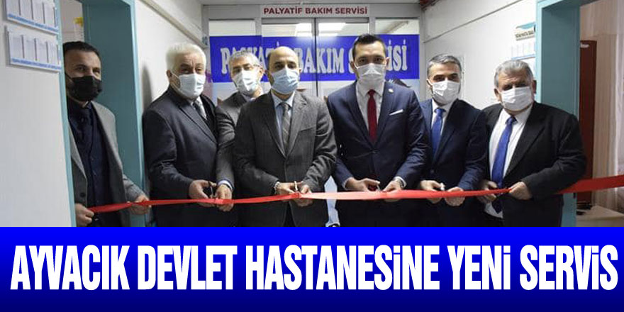 AYVACIK DEVLET HASTANESİNE YENİ SERVİS