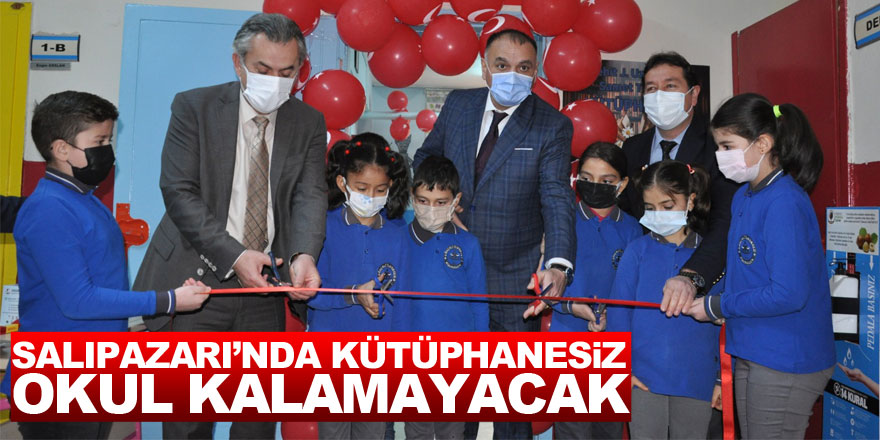 SALIPAZARI’NDA KÜTÜPHANESİZ OKUL KALAMAYACAK