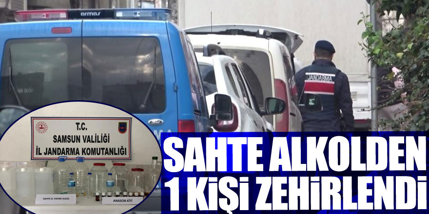 Sahte alkolden 1 kişi zehirlendi