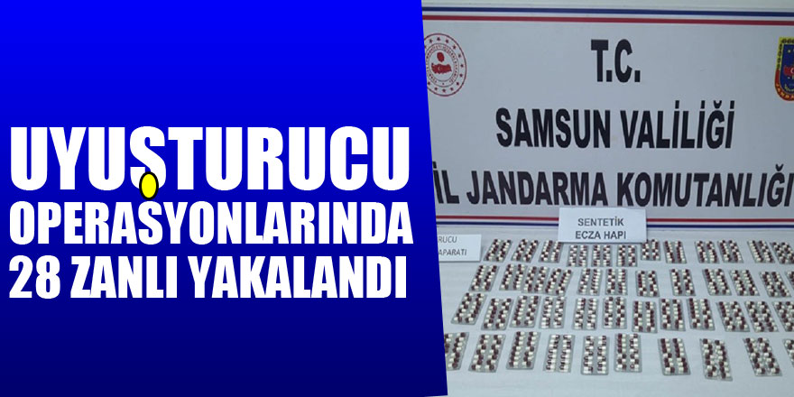 uyuşturucu operasyonlarında 28 zanlı yakalandı